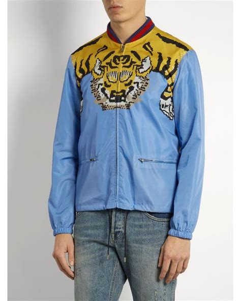 bomber gucci uomo|Gucci bomber jacket tiger.